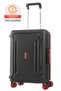 Tribus Suitcase 55 cm or 20 inch Spinner Polypropylene Dark Grey 3 Point Locking