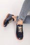 Genuine Leather Inside and Out Daily Comfortable Casual Shoes Pelotaz Navy Blue - 5