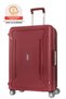 Tribus Suitcase 69 cm or 25 inch Spinner Polypropylene Red 3 Point Locking