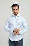 Slimfit Blue Patterned Men's Shirt with Lycra Slim Fit Structure As0710716-16 - 5
