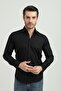Slimfit Black Men's Shirt Cotton Polyester with a Slim Fit Structure As09K506A-4006 - 5
