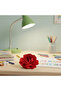Child Red Satin Rose Clip Buckle - 2