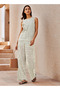Textured Knit Wide Leg Jogger - 2