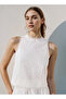 Schiffli Embroidered Sleeveless Top