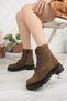 Genuine Leather Women's Daily Boots DC9617 - 3
