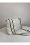 Quilted Women's Hand and Shoulder Bag with Chain Strap - 3