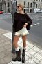Bitter Brown Madonna Collar Women's Sweater Mg2274 - 2