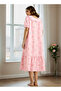 Floral Print Square Neck Night Dress - 3