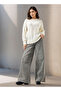 Textured Crew Neck Sweater with Long Sleeves - 2