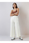 Pintuck Accent Wide Leg Pants - 2