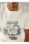Garfield Print Crew Neck T-shirt with Short Sleeves - 4