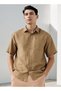 Boxy Fit Striped Shirt with Chest Pocket