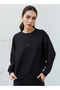 Women Regular Fit Ribbed Sweatshirt