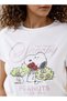 Snoopy Print Crew Neck T-shirt - 4