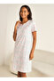 Floral Print Nighty Knee Length - 2