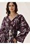 Floral Print Kaftan Women Dress Viscose - 4
