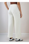 Pintuck Accent Wide Leg Pants - 3