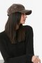 Faux Leather Back Adjustable Cap Hat - 4