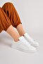 Unisex Classic Lace-Up Orthopedic Sports Sneaker Shoes-White - 5