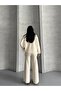 Polo Yaka Corded Fabric Bottom-Top Knitwear Set - 8