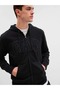 V-Heritage Logo Fz 499917 Men's Hooded Zippered Sweatshirt Black