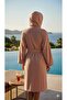 Hooded Bathrobe, Curly Bathrobe, 100% Cotton, Bath Sauna Bathrobe Women / Men Unisex Bathrobe - 2