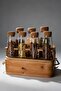 Ocean 7-Piece Glass Spice Jar Set with Cork Lids