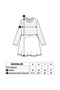 Girl's Printed Garni Detailed Dress - 2