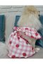 Strawberry Pink Dog Dress (100% Cotton) - Cat Dog Outfit Small Breed - 3