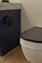 Black Economical Assembled Covered Toilet Paper Holder - 5