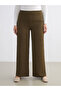 Elastic Waist Textured Women's Trousers - 6