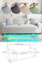 Seat Cover Armchair Cover Two Seater Brick Pattern Elastic Washable 1 Pc Sofa Cover