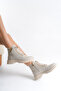 Women's Leather Zippered and Lace-Up Orthopedic Boots - 2