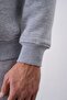 Men's Gray Zippered Oversize Sweatshirt - 4