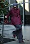 Mora Short Trench Coat Burgundy - 2