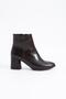 Sery low heel women's heeled boots coffee croc - 4