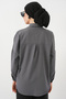 103901   Oversize Basic Hijab Shirt - Gray - 6