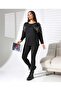 Stoned Tulle Detailed Crew Neck Blouse - 5
