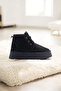 Puffy Guaranteed Thick Sole Furry Inside Lace up Daily Mini Half Children's Boots - 2