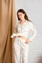 Long Sleeve Shirt Collar Women's Pinterest Pajama Set - Transitional Women's Pajamas - Wide Size Range - 8