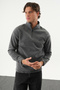 Men's Half-Zip Signature Embroidered Fleece Sweatshirt - 5