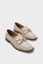 Carina Women's Loafer Shoes with Metal Buckle - 2