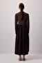 Pleat Detail Dress - 5