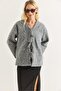 Women's Cashmere Front Tie Jacket Beige