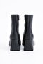 Hernet Cornered Molded Pre-Stitched Women's Boots Black Leather - 3