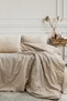 Bestina Gold Cotton Satin Double Duvet Cover Set