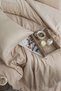 Bestina Gold Cotton Satin Double Duvet Cover Set - 4