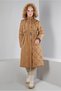 Fur Hooded Puffer Coat 90323 - 3