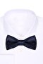Navy Blue Adjustable Satin Baby And Kids Bow Tie - 3