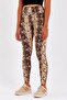 Women's Snake Pattern High Waist Lycra Viscose Leggings - 3